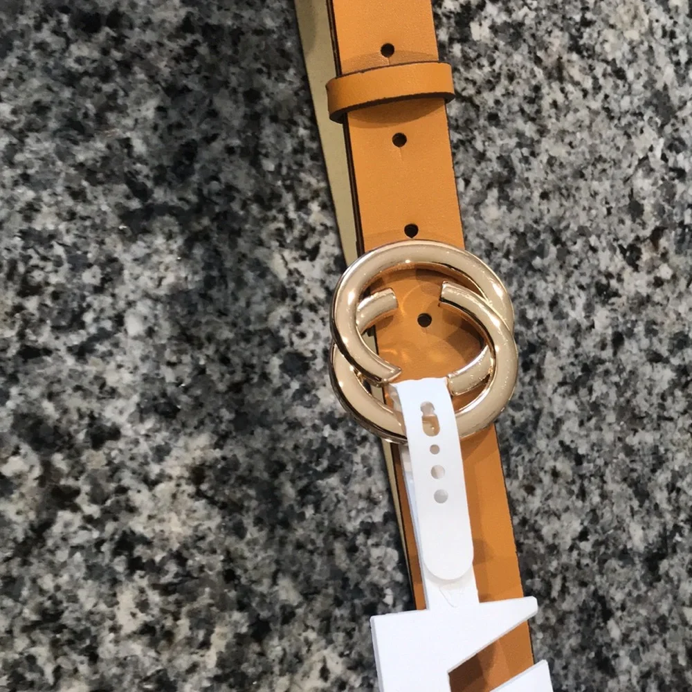 Time and Tru Double Open C Buckle Belt